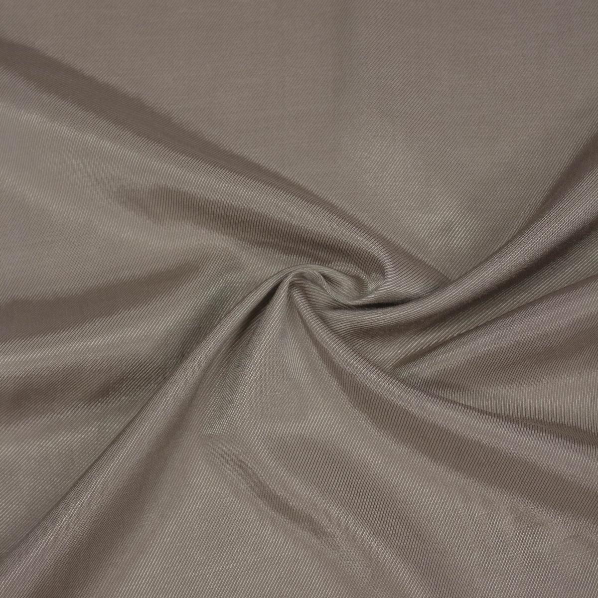 Taran Taupe Viscose Cotton Lining Twill Fabric