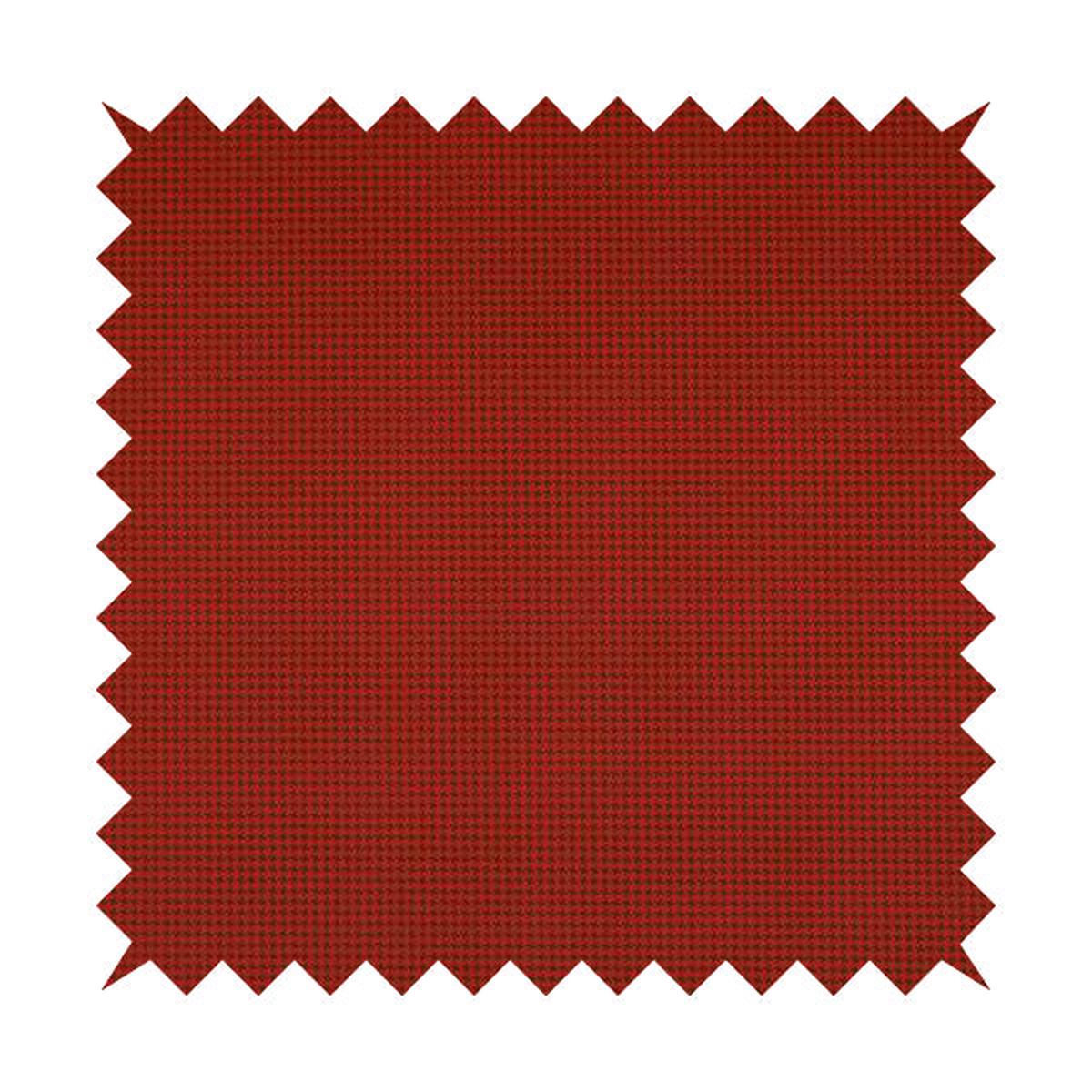 Matrix Houndstooth Pattern Faux Leather In Red Colour Upholstery Fabric