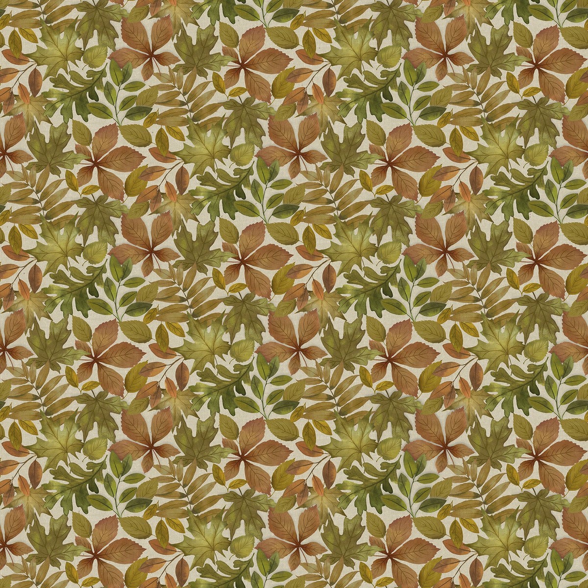 Northcott Natural Elements 27856 12 Taupe Multi Packed Leaves By The Yard