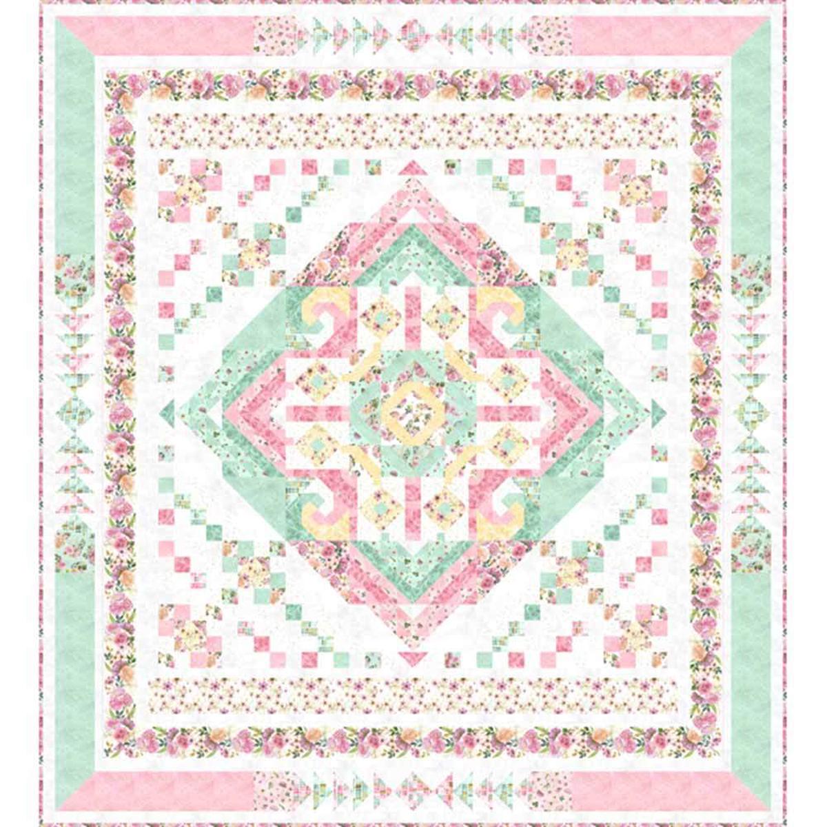 Peony Blossoms - Pooja Umrani - Lakeside Art Studio - Wilmington Prints - Block of the Month - Complete Kit