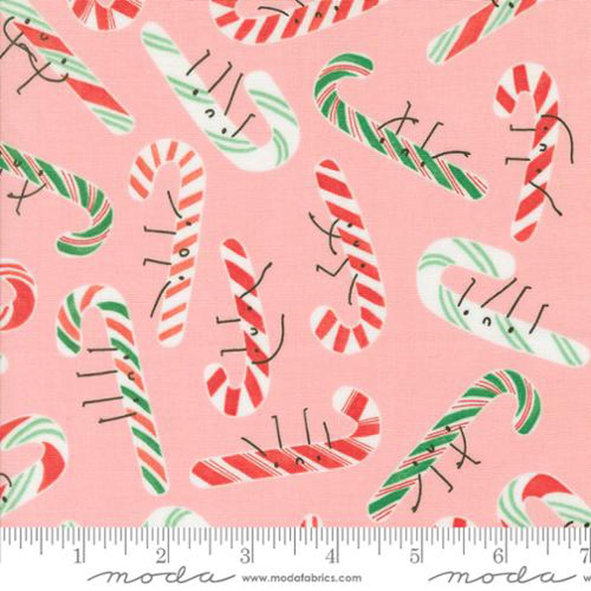 Candy Cane in Cotton Candy -- Tiny Christmas by Lizzy House -- Moda Fabrics