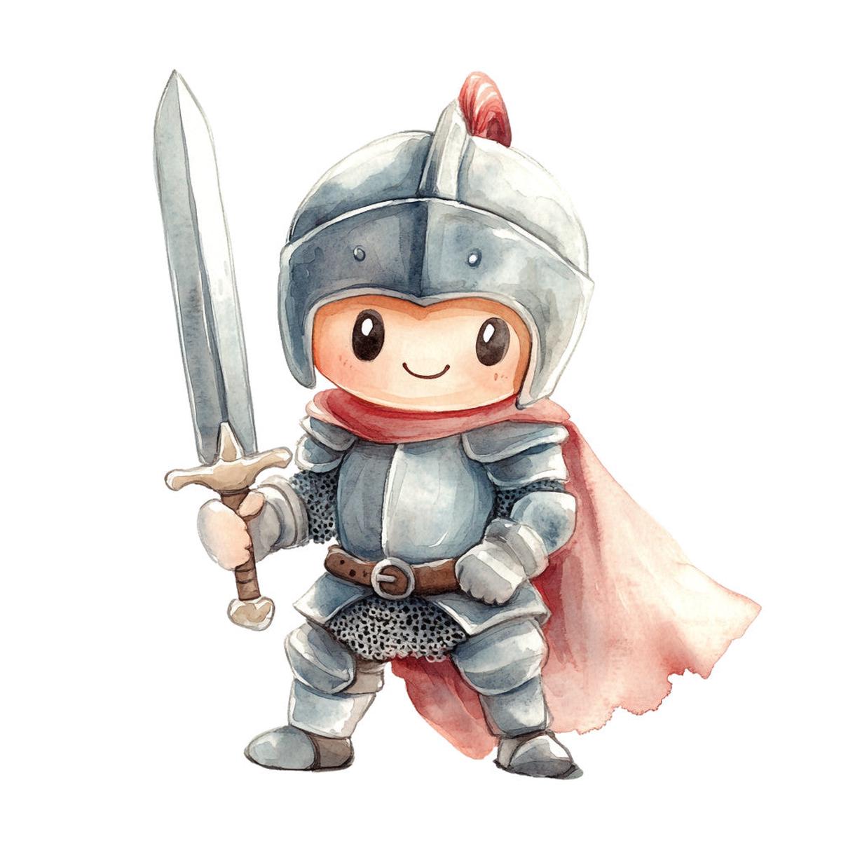 Cute Knight Fabric Panel 31