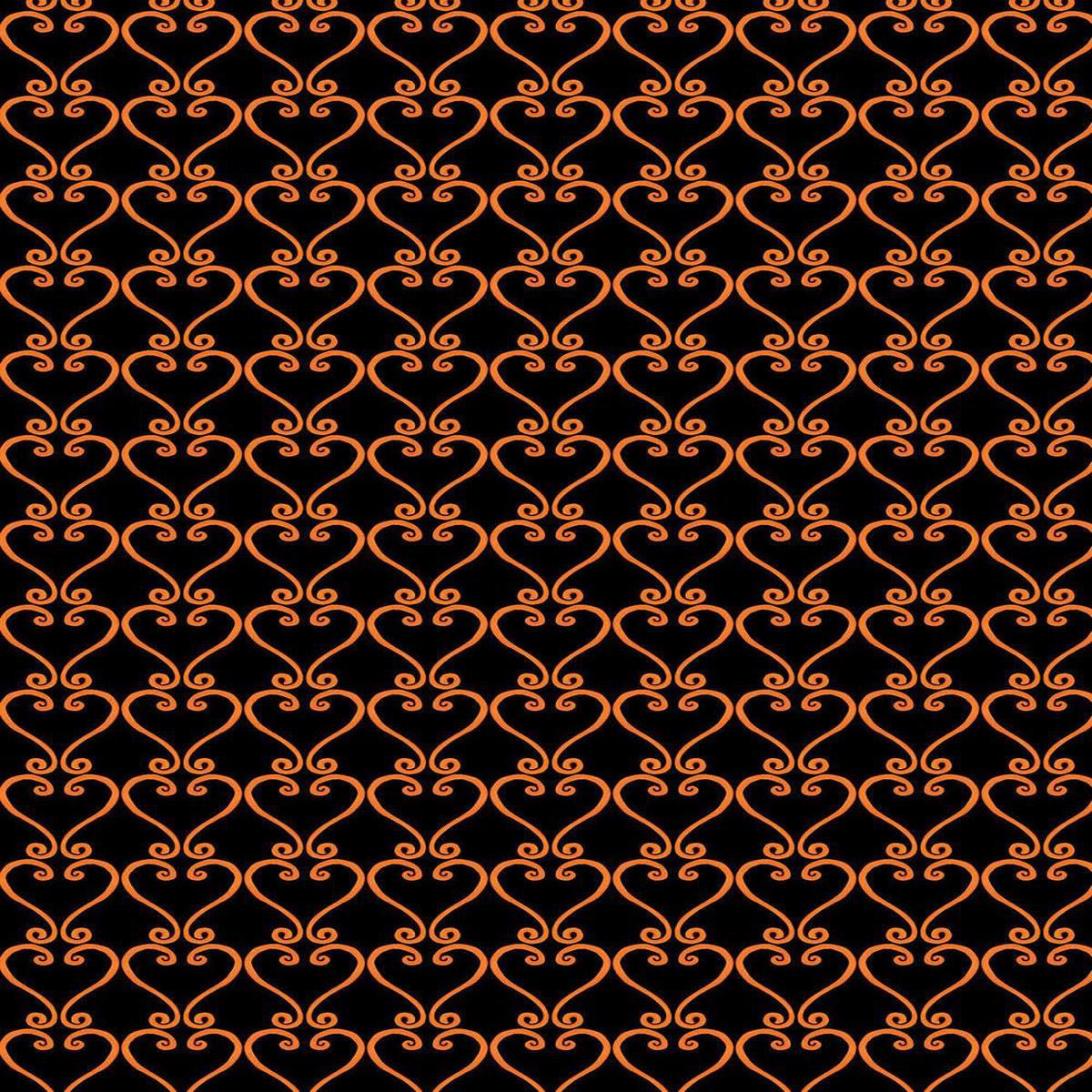 Spooktacular Gnomes Magical Trellis Digital By Kanvas Studio For Benartex Black / Orange