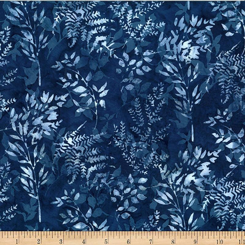 Fabric Hoffman Navy Autumn Mist Bali Batiks by the Quarter Yard X2627-19