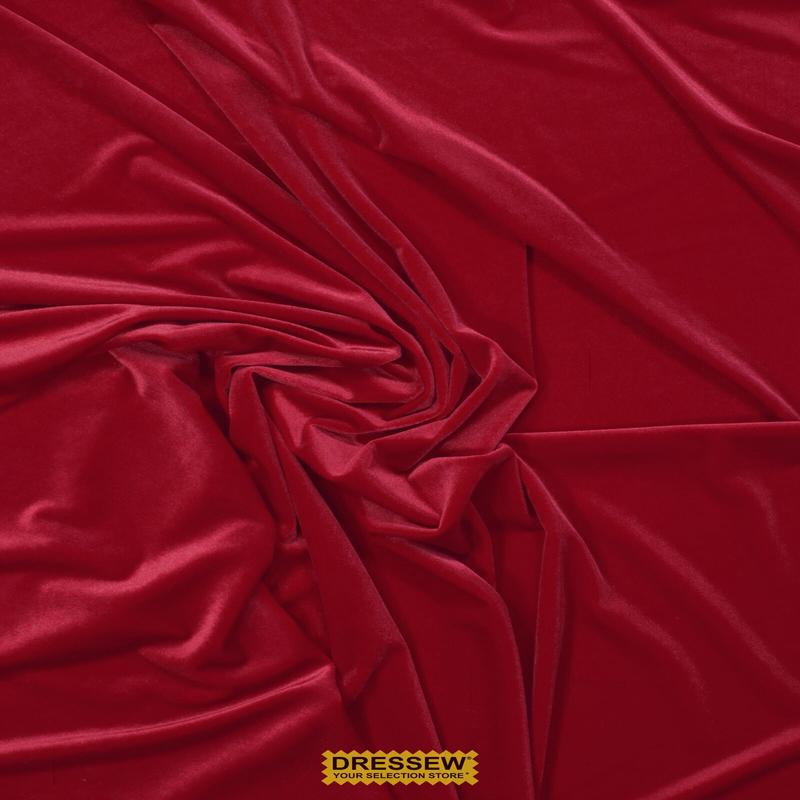 Lycra Velvet Scarlet