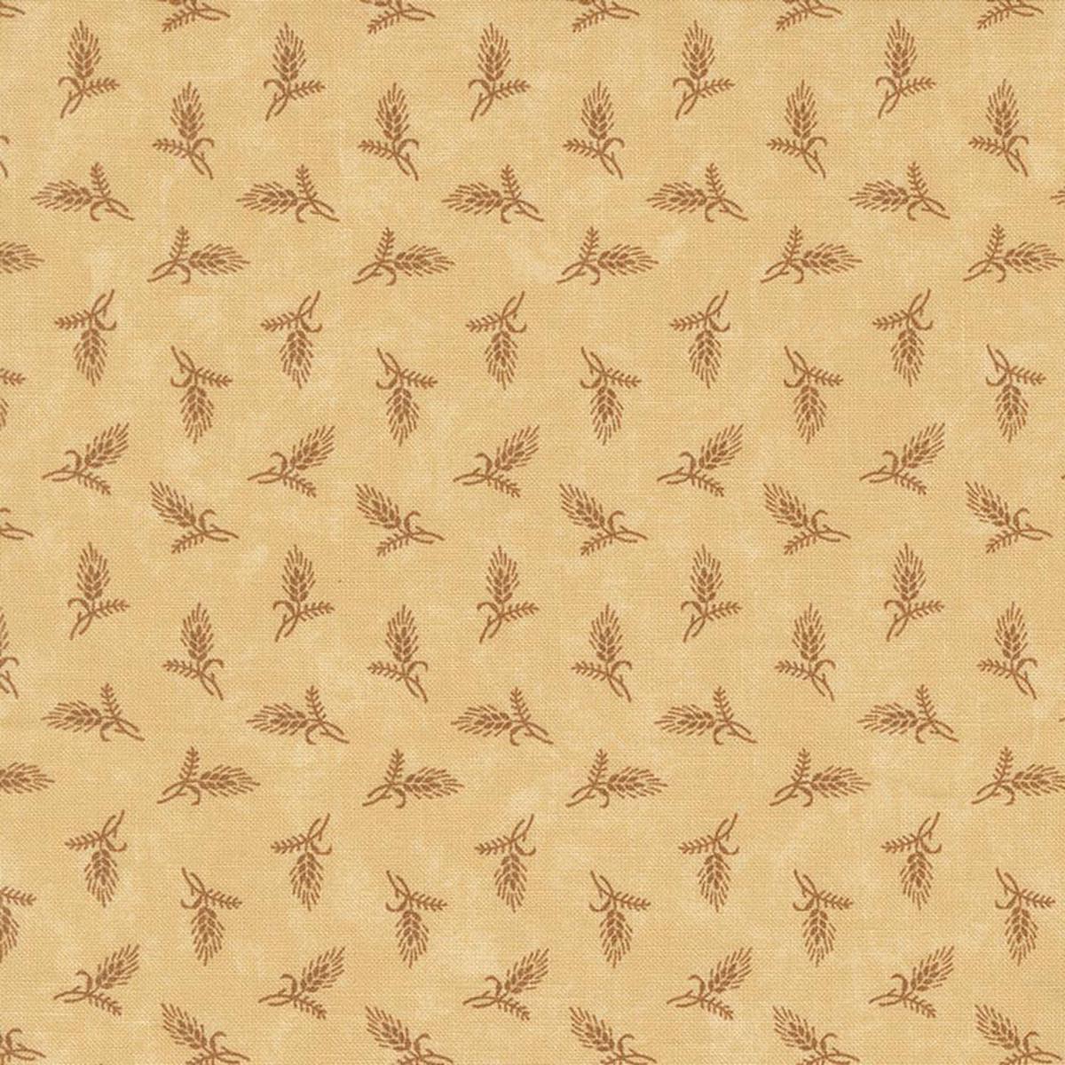 Moda Fabrics - Wheatland by Kansas Troubles Quilters - Tossed Tonal Sprigs - Wheat - Yardage