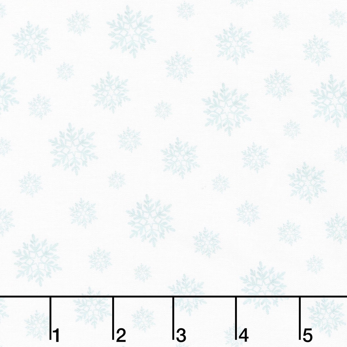 Snowy Greetings - Snowflakes White Yardage