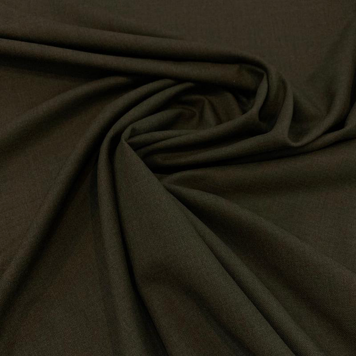Wool Poly Suiting Fabric 8211 Very Dark Heather Moss Green