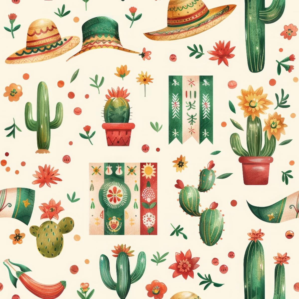 Celebrate Mexico Pattern 13 Quilting Cotton Fabric