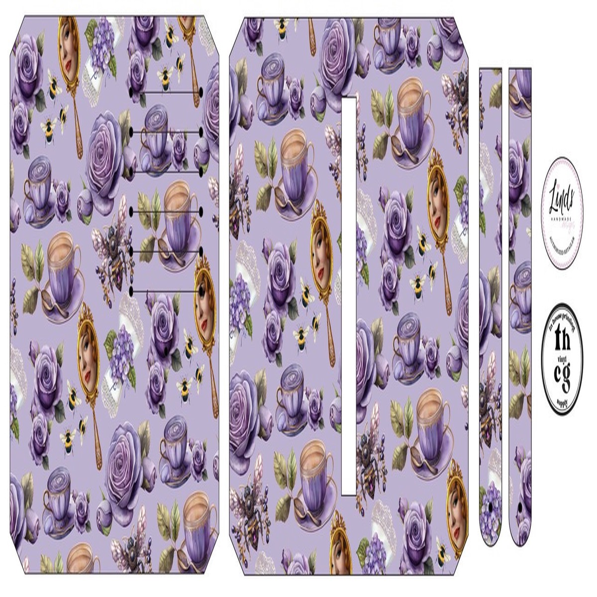 Cut and Sew - Purse Pal BBG038 Pen tea party