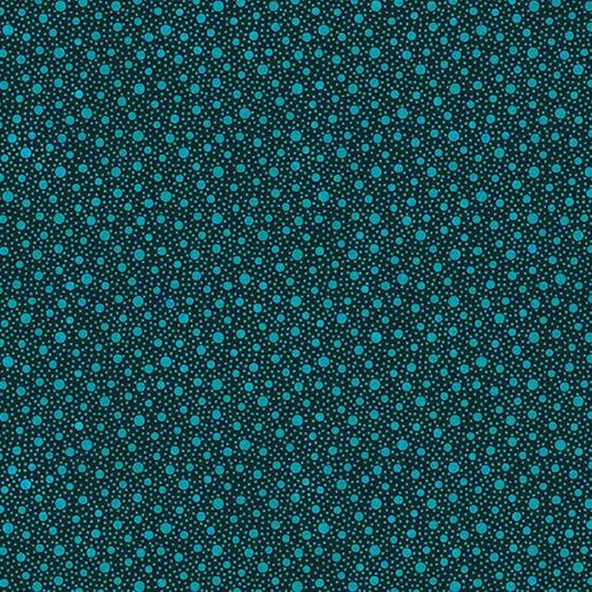 Dapple Dot Teal Affinity Cotton 44"/45" Fabric Per Yard