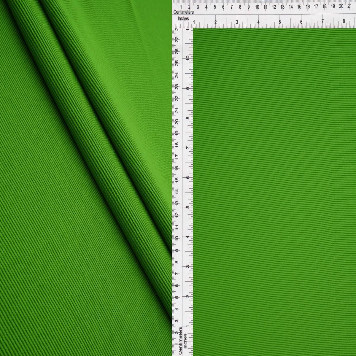 Heavy Techno Ottoman Knit Fabric - BP70034 - LIME GREEN