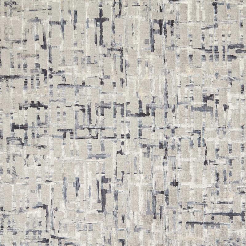 Quadrata Vivido Charcoal Fabric by Clarke & Clarke