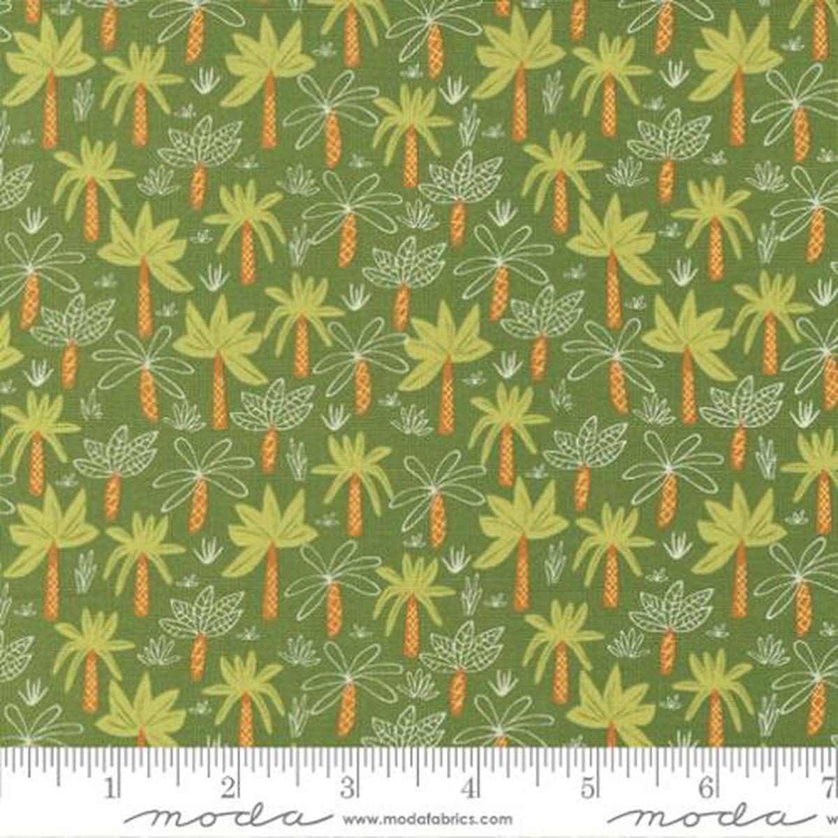 Tropical Forest in Jungle -- Stomp Stomp Roar Roat by Stacy Iest Hsu --- Moda Fabric
