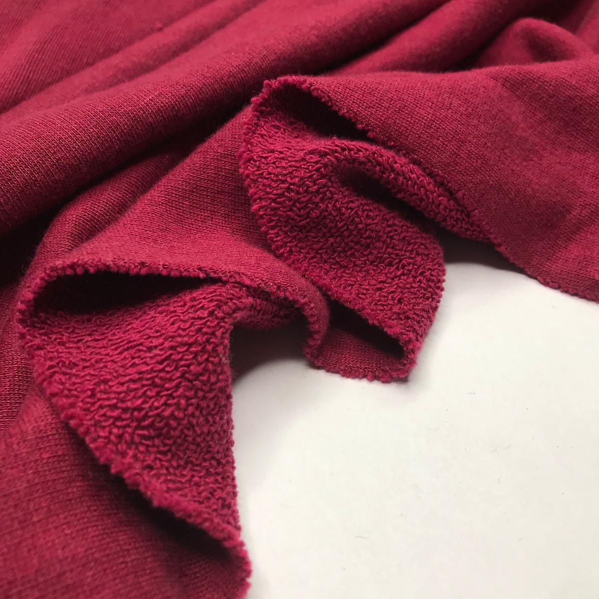 Wine O'Clock - Terry Towel Cotton Knit - Burgundy - Bundles
