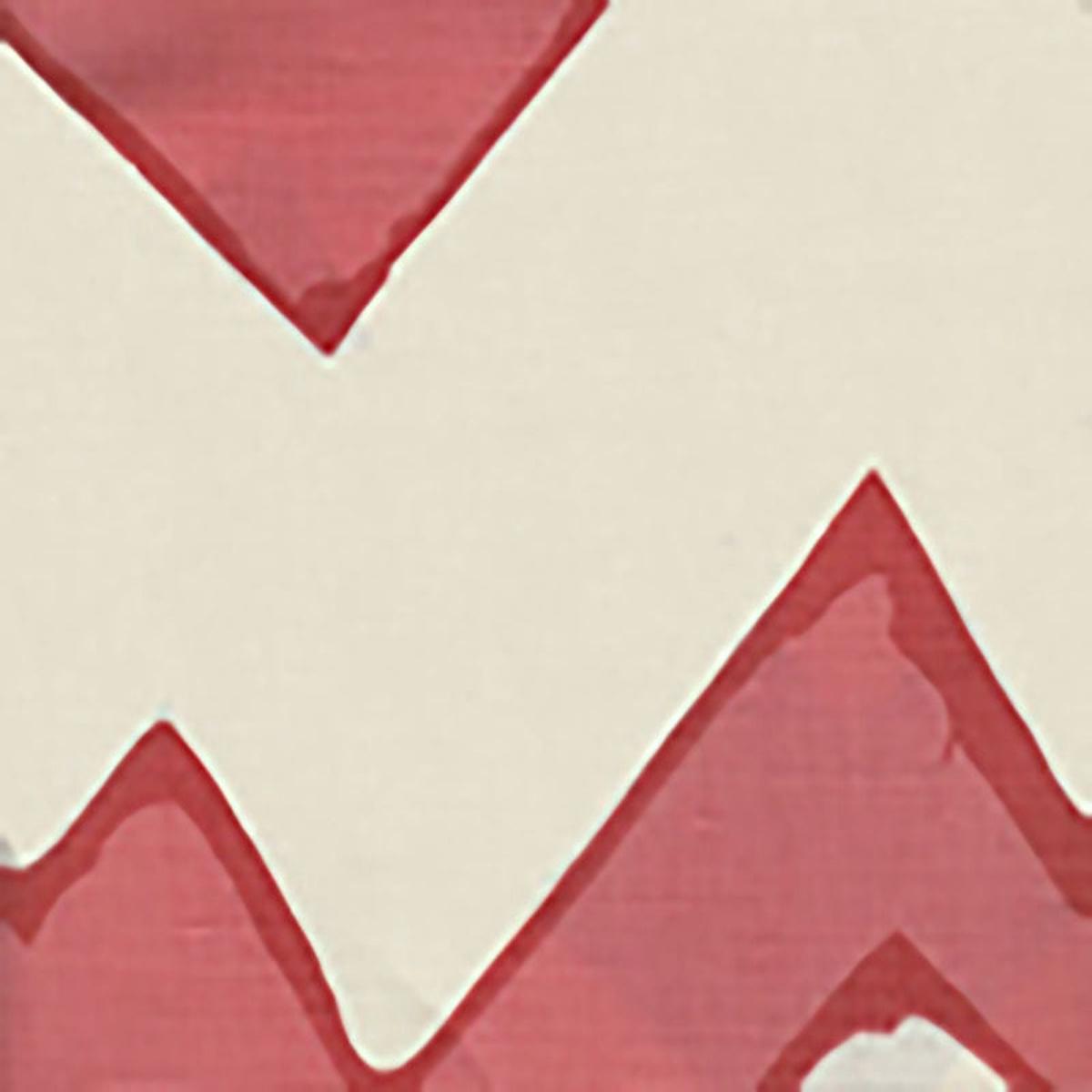 Alan Campbell Montecito Zig Zag Coral Fabric AC260-10