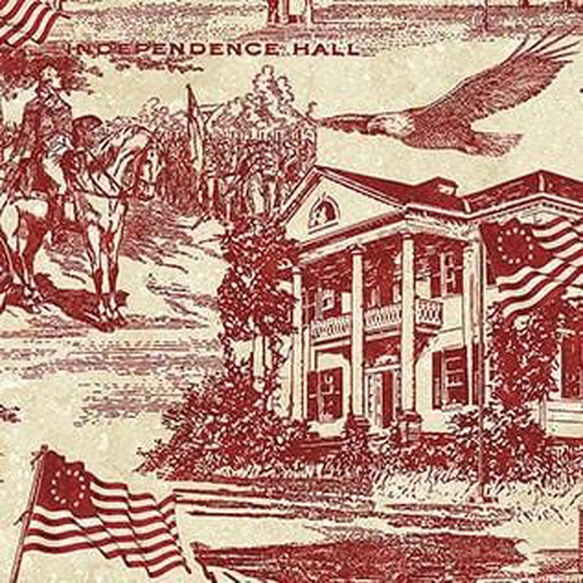 America 250 Stonehenge - Patriotic Red Scenery