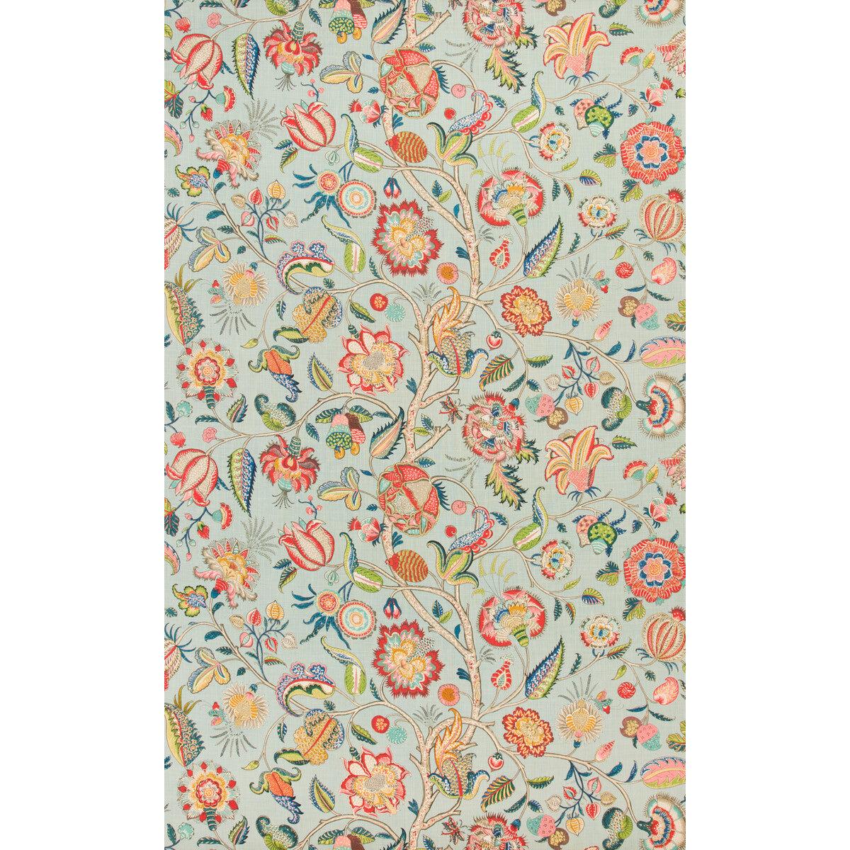 Aravali Aqua/Rose Fabric