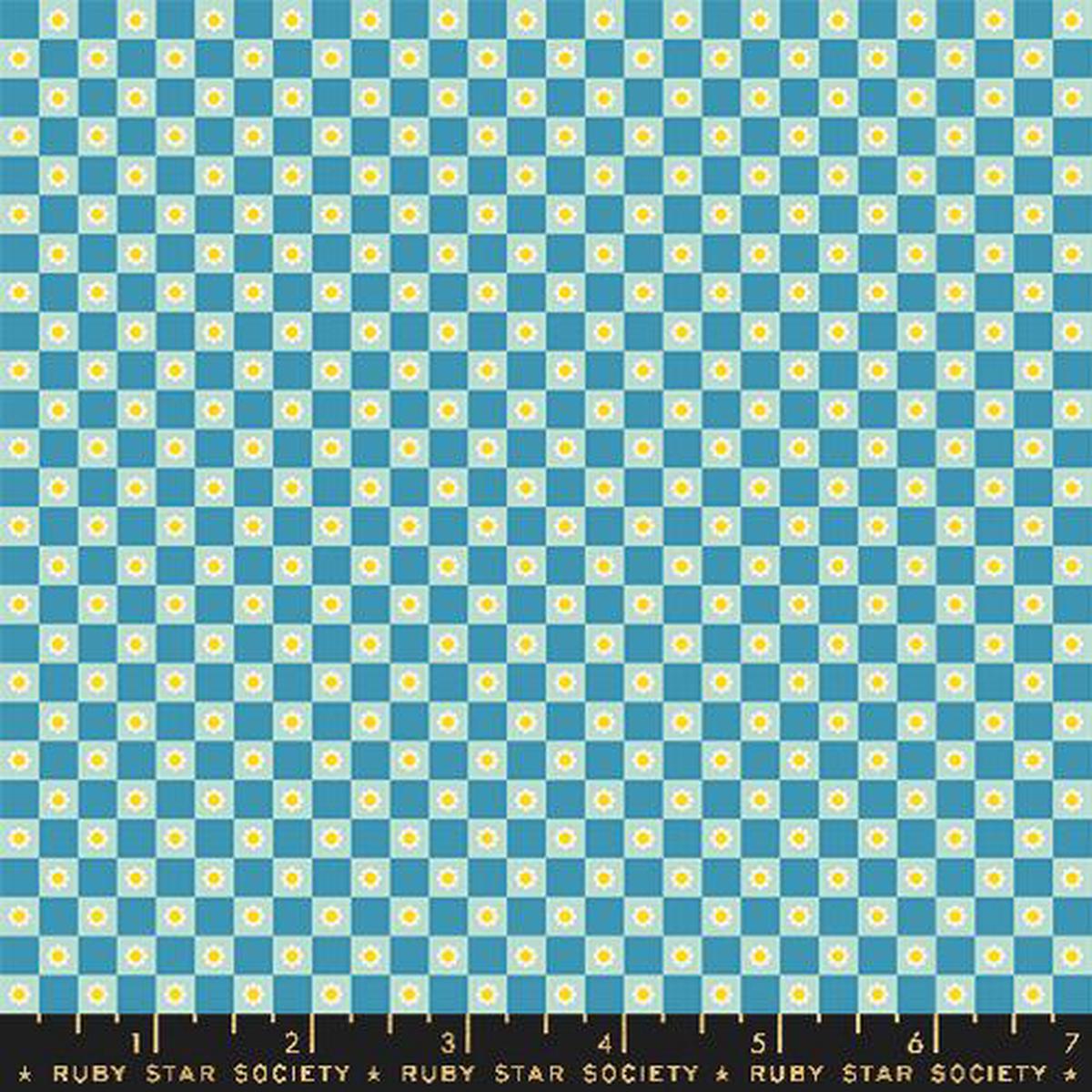 RSS Animal Animal - Flower Check Vintage Blue