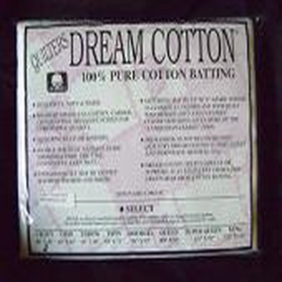 Select White Dream Cotton, crib