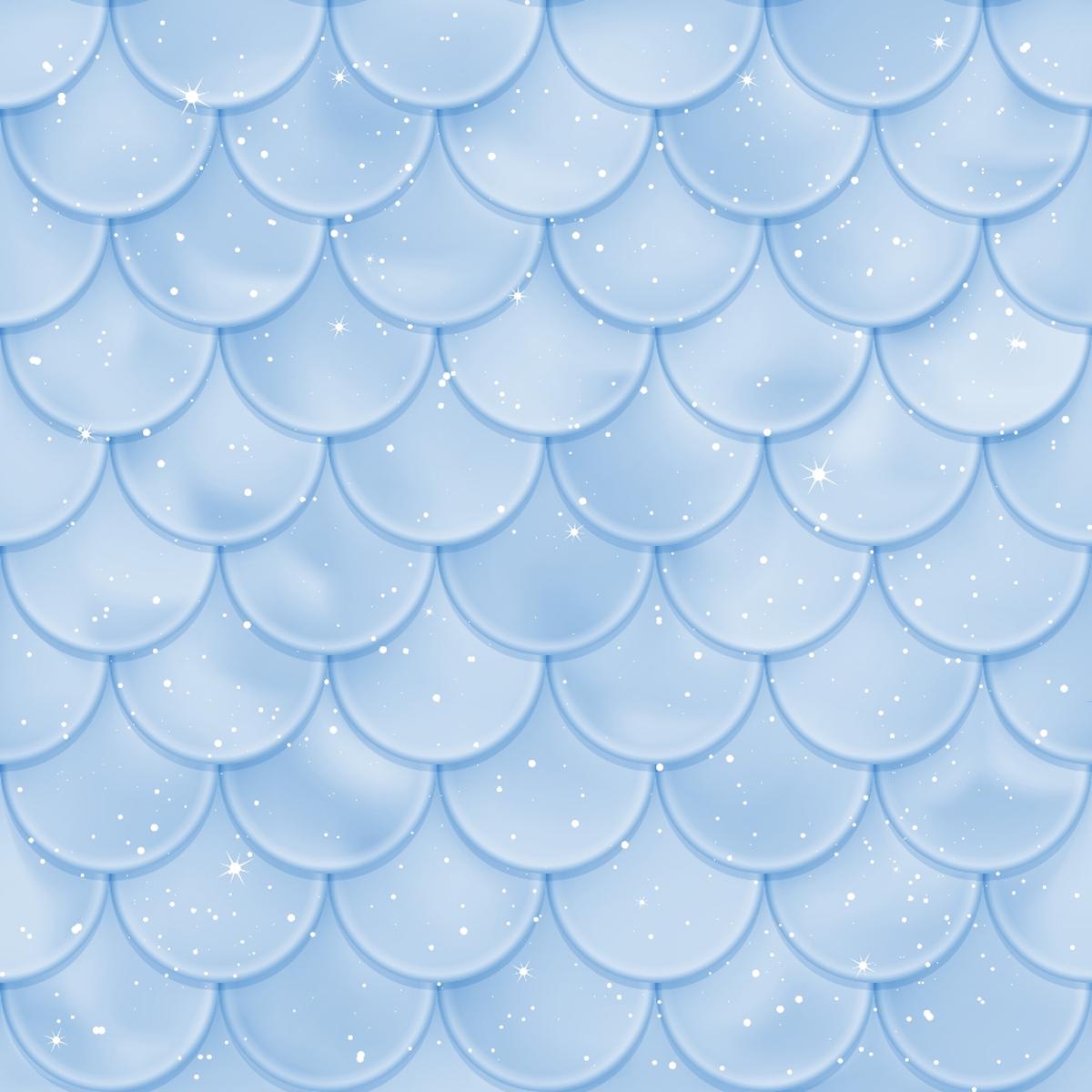 Mermaid Scales Pattern 63 Quilting Cotton Fabric