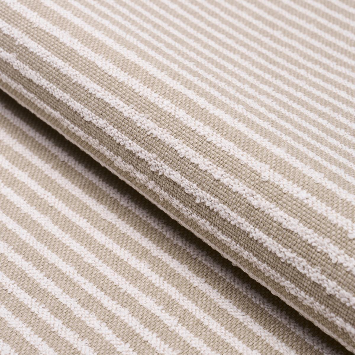 Boucl Stripe: Flax Indoor/Outdoor / Schumacher fabric by the yard
