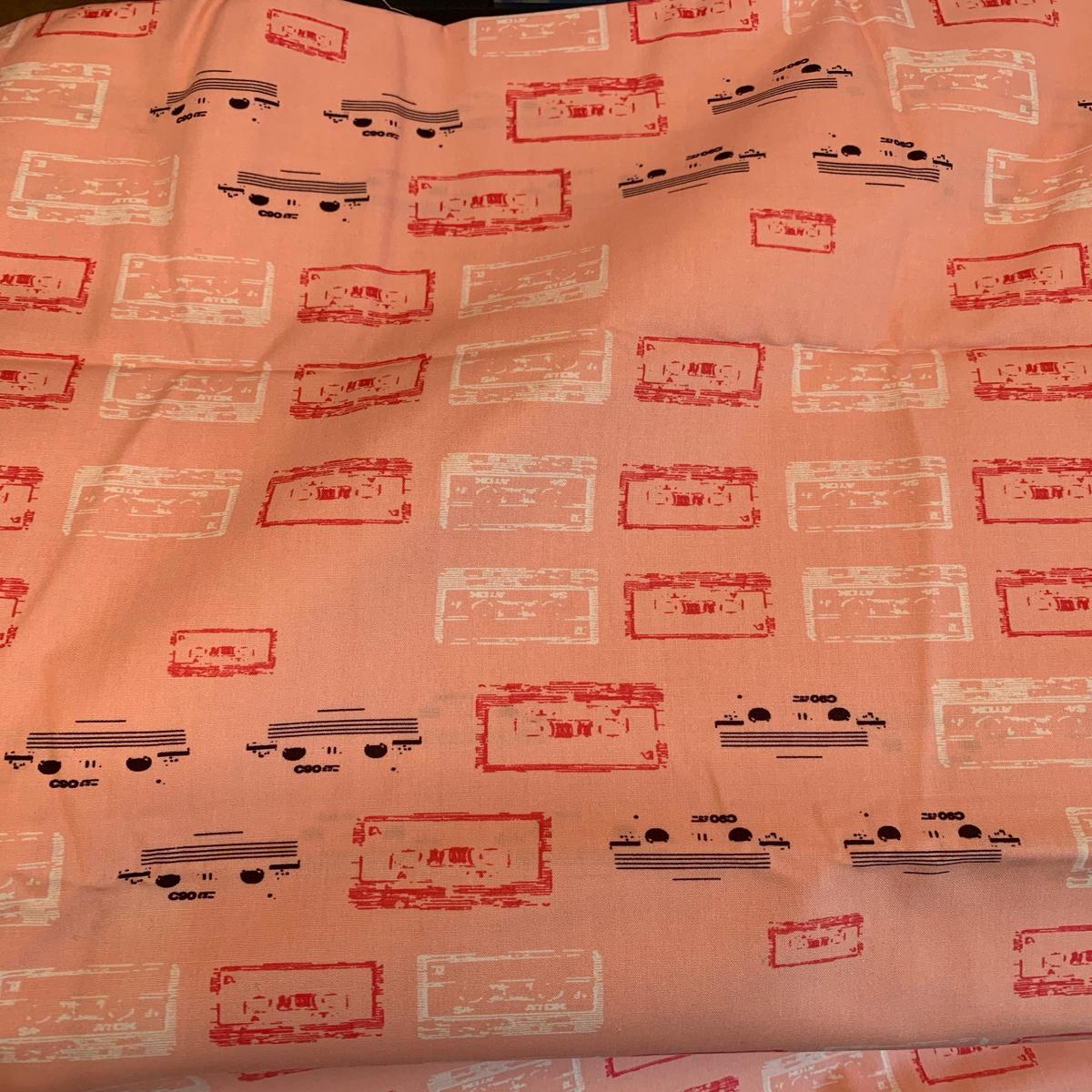 Cassettes n Love Pink - Heart Melodies by Art Gallery 100% Cotton Fabric