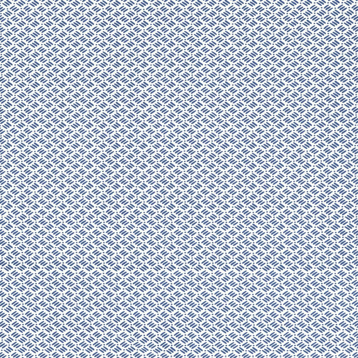 Dash & Dot Print Marine Fabric