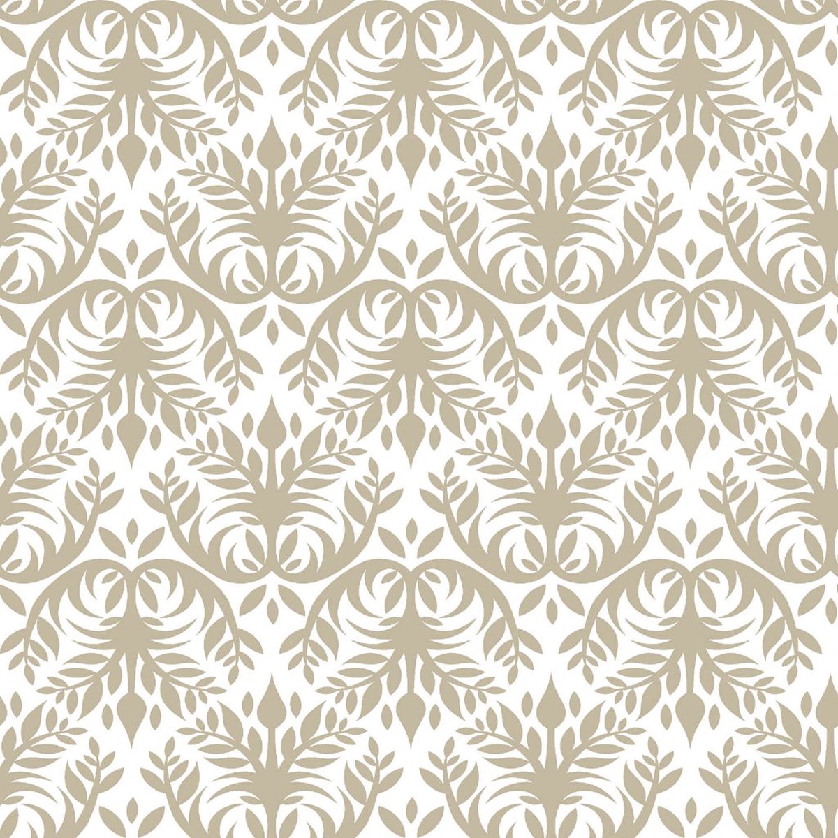 Double Dutch Damask - Sandstone - RM Coco - Fabric by the Yard