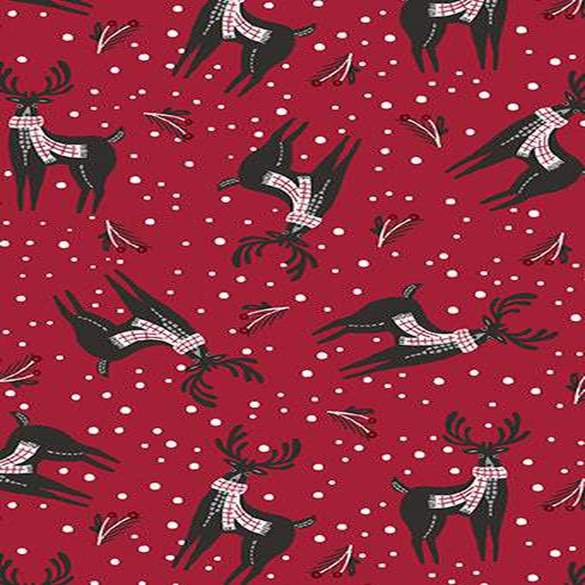 Woodland Magic Deer By Jessica Flick Red