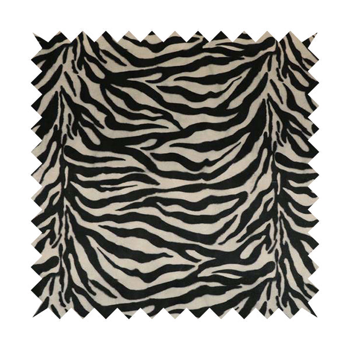 Animal Print Zebra Theme Pattern Black White Colour Printed Velvet Velour Upholstery Curtain Fabrics