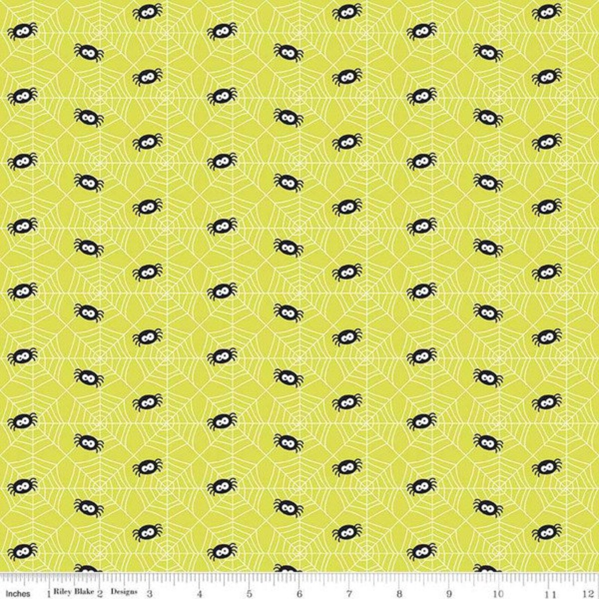 Fabric, Knit, Riley Blake, Ghouls & goodies K5303 Lime