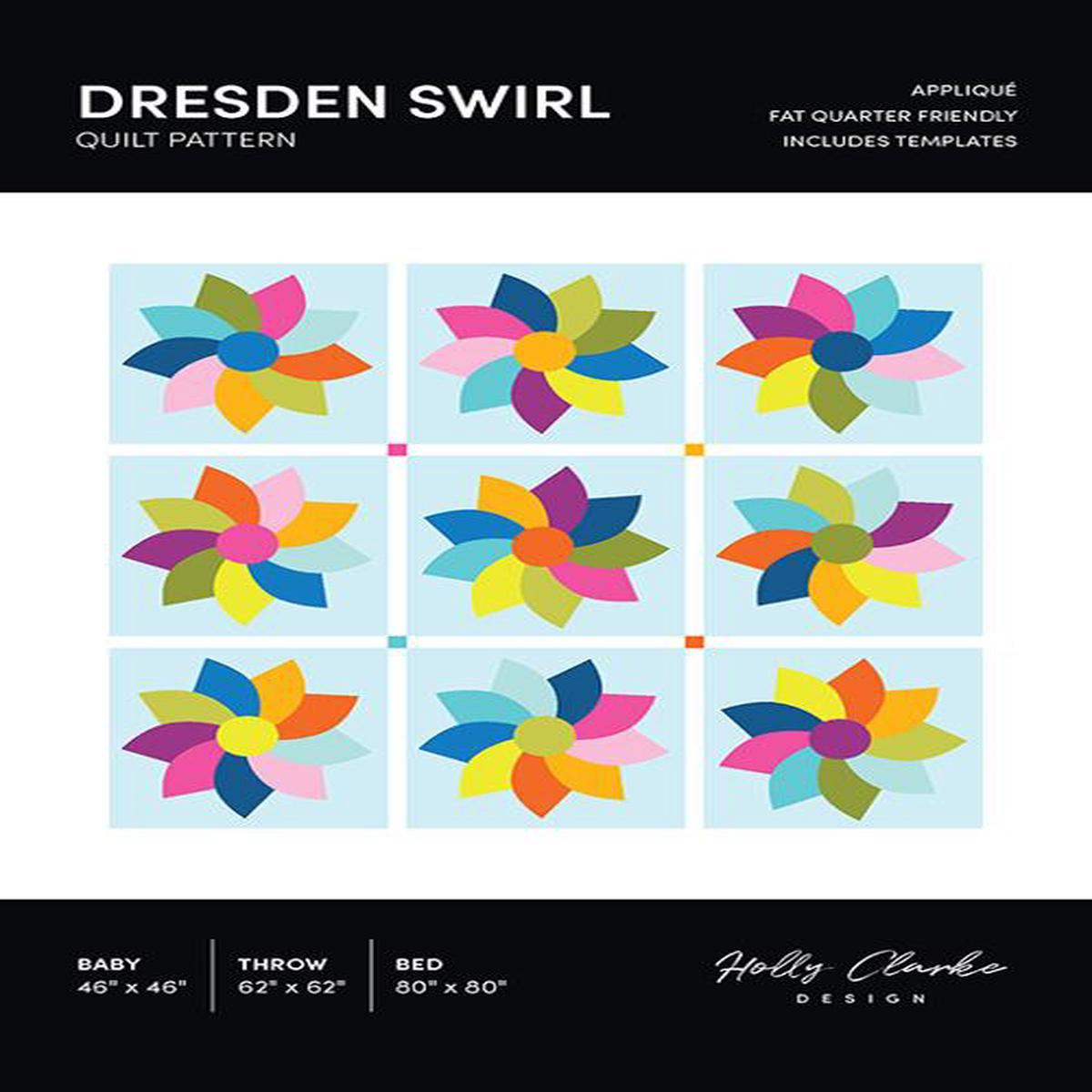Holly Clarke Design Dresden Swirl Quilt Pattern HCD-009