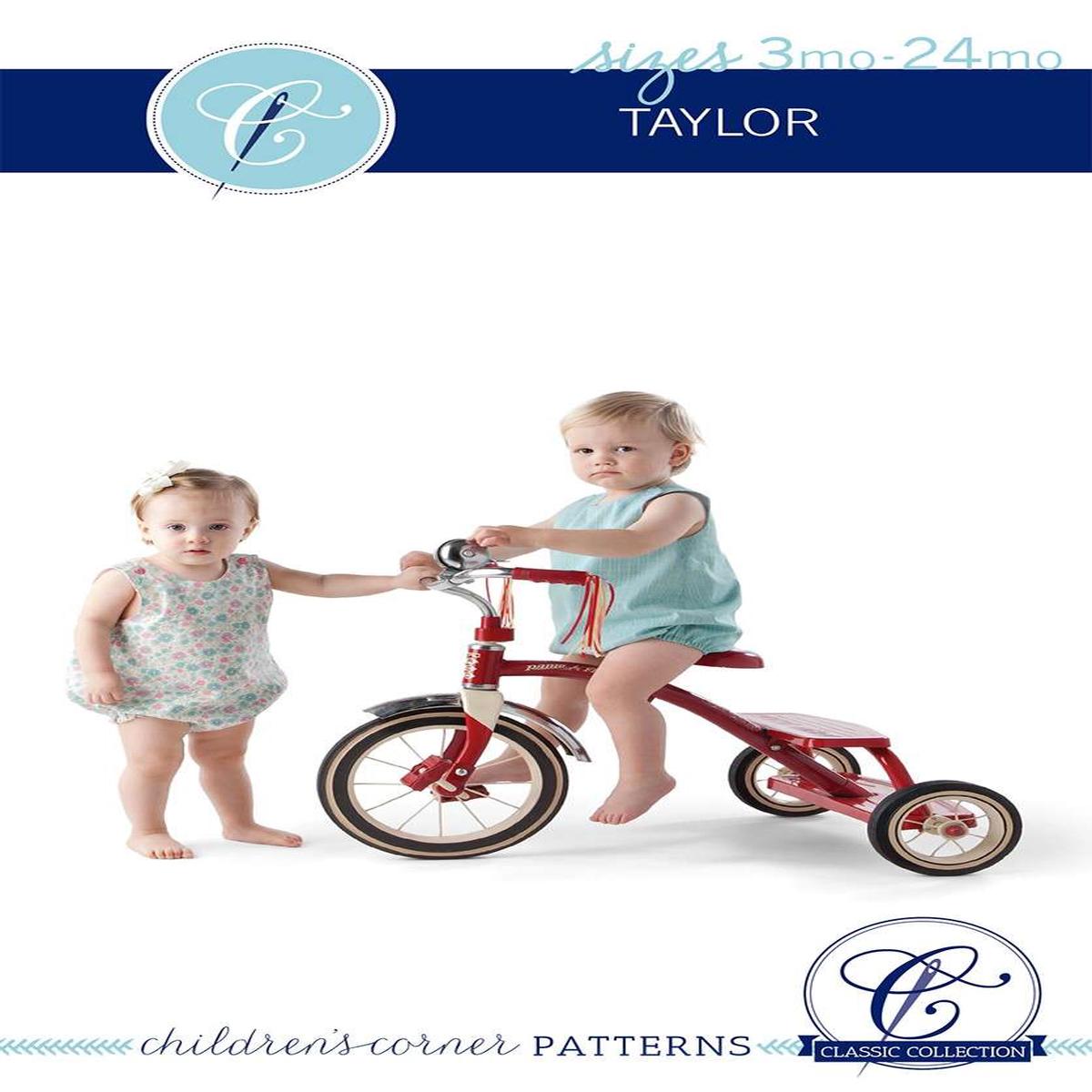 Taylor 3 Months - 24 Months Boys and Girls Romper Pattern by Elizabeth Travis Johnson, Ginger Caldwell, and Lezette Thomason