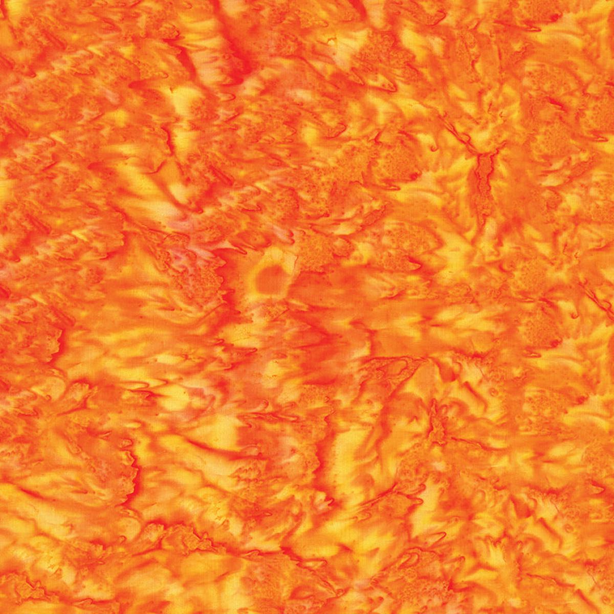 Expressions Hand-Dyes Batik Quilt Fabric - Tangerine - BT21000-235