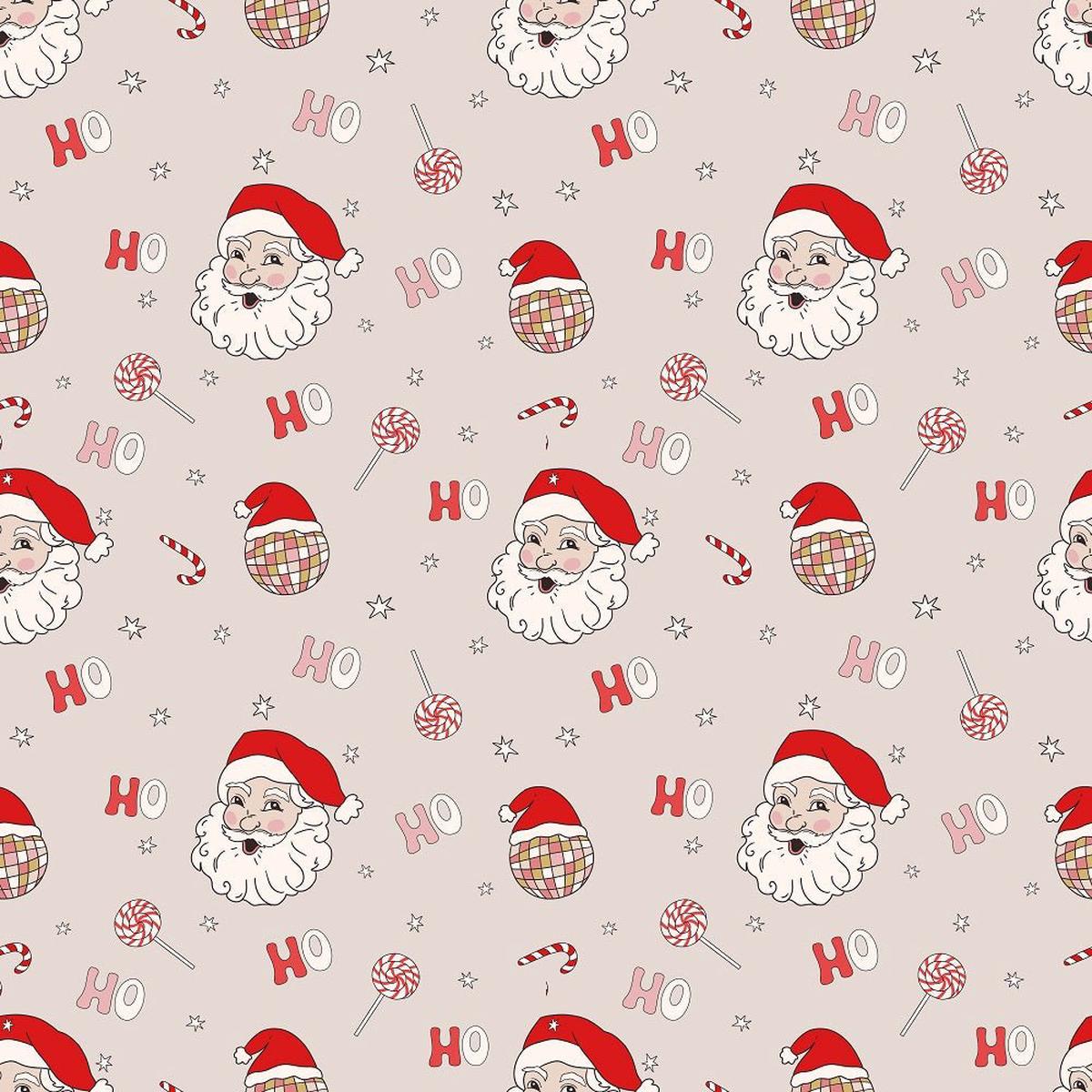 Groovy Christmas Pattern #3 Fabric