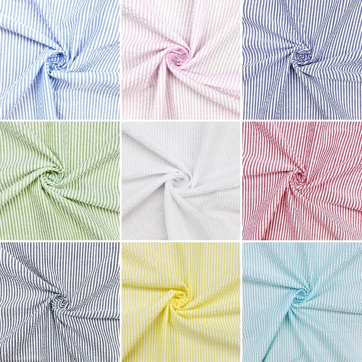 Small Stripes Seersucker Fabric