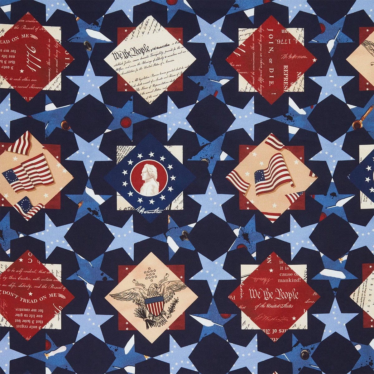 United We Stand - Cheater Navy Yardage