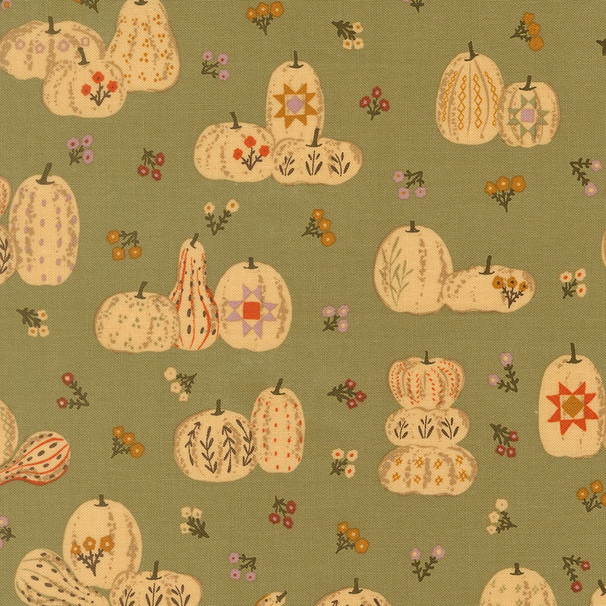 Fabric Moda Meadow Pumpkin Patches Windfall by the Quarter Yard 45653-21
