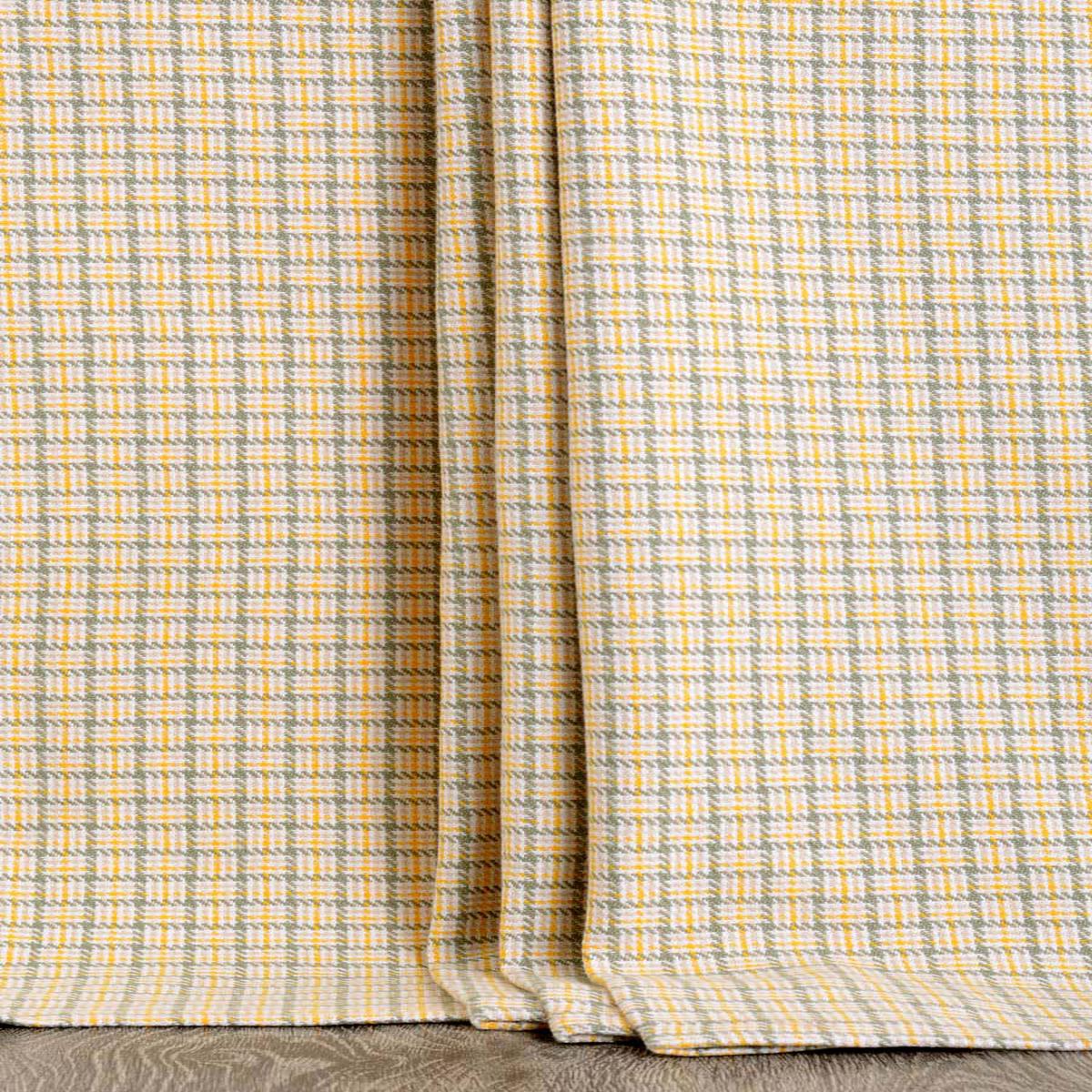 'Mellow Melon' Fabric by the Yard (Yellow/ Gray/ White)