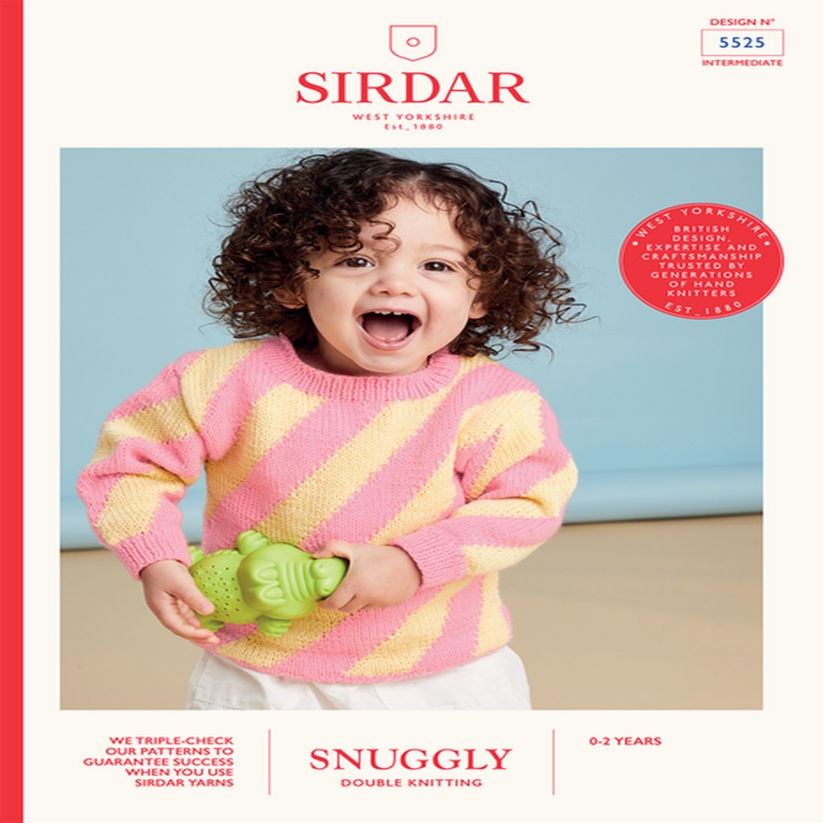 Beach Hut Stripe Sweater in Sirdar Snuggly DK (5525) - PDF