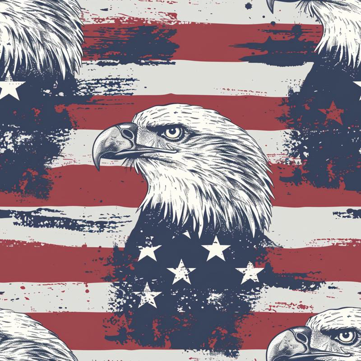 Independence Day Pattern 5 Quilting Cotton Fabric