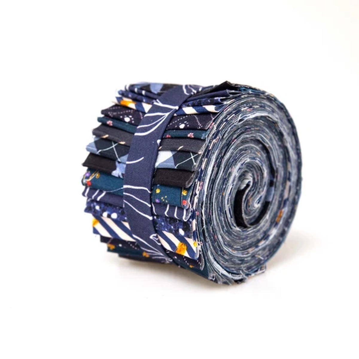 20 -pc It's All NAVY Jelly Roll 2.5" pre-cut 100% cotton fabric quilting strips