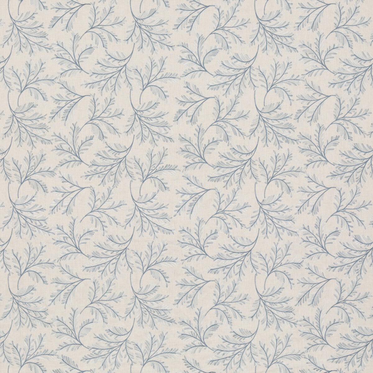 Chelsea Fern Blue Fabric