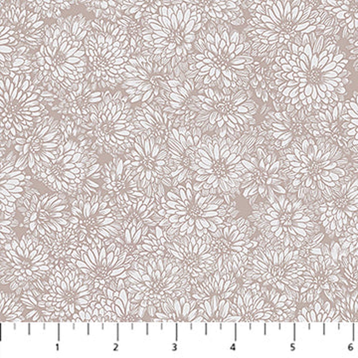Fabric Anna Maria Textiles Beige Mums Indelible Soft by the Quarter Yard AMT1002-98V