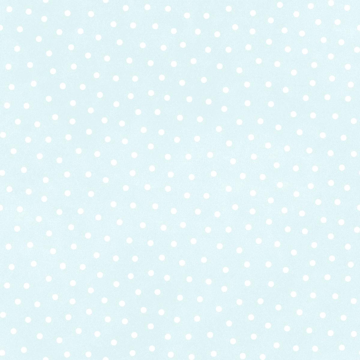 Fabric Maywood Studio Aqua/White Polka Dots Little Lambies Woolies Flannel by the Quarter Yard F18506-QW