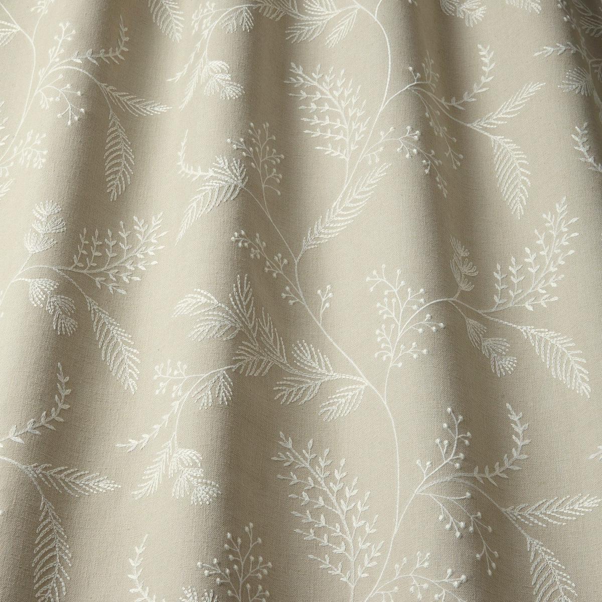iLiv Premium Embroidered Fabric 2.2 Metres Harper Sandstone Curtain Upholstery