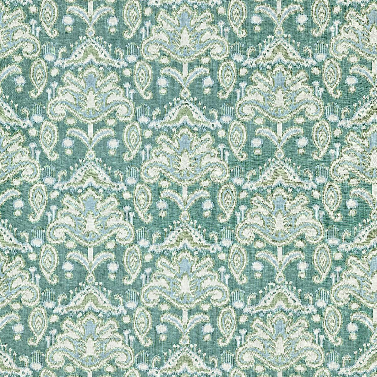 Kandira Ikat - Turquoise by Scalamandre Fabric