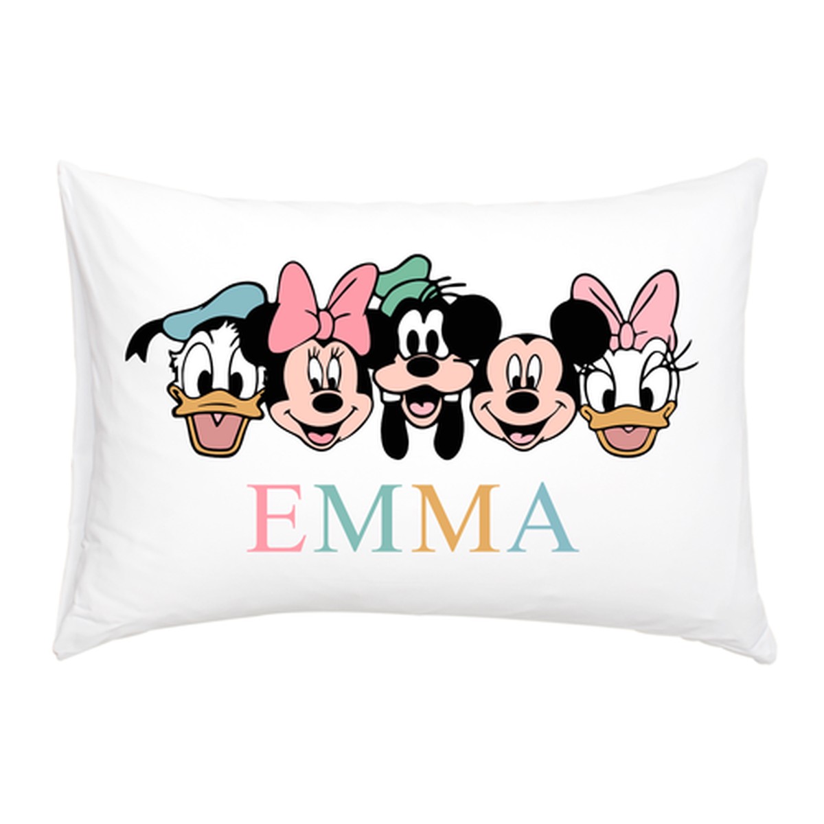 Mickey and Friends custom kids pillowcase - family vacation pillowcase