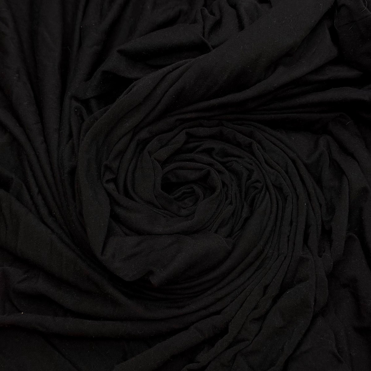 I Burnt My Marshmallow - Jersey Cotton Blend Knit - Black - 2.9M Bundle